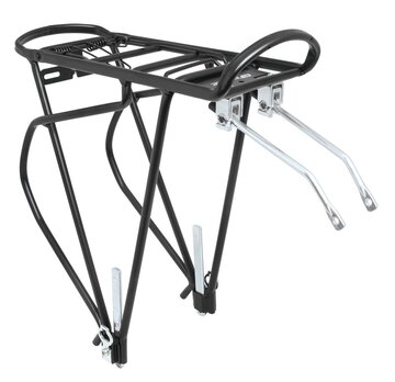 Rear carrier FORCE 26"-29" with spring (aluminum, black)
