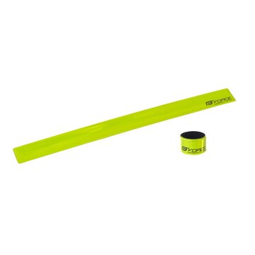 Reflective strap FORCE selfretracting 38cm (yellow)