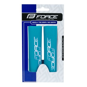 Резиновые ручки FORCE LOX (силикон, синий)