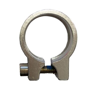 Saddle lock 30,1 mm aluminium (silver)