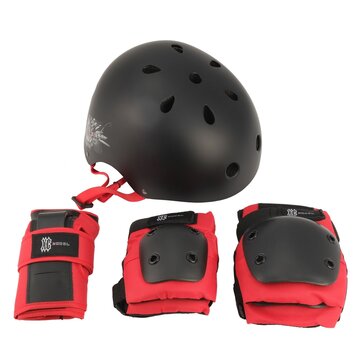 Безопасность передач KidZamo Car детский, шлем, колени, локти и запястья, размер L