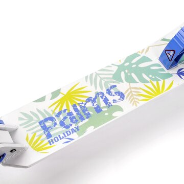 Самокат METEOR Holiday Palms (белый / синий)