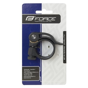 Seat clamp FORCE C4.4 31,8mm with Quick release (aluminium, black matted)