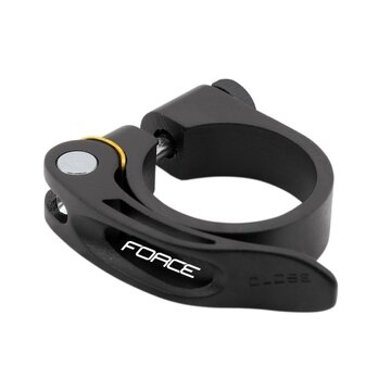 Seat clamp FORCE C4.4 34,9mm with Quick release (aluminium, black matted)