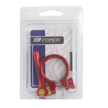 Seatclamp FORCE with QR 31,8mm (aluminium, red)