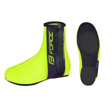 Shoe covers FORCE Neoprene Basic (black/fluorescent) size 40-42 M