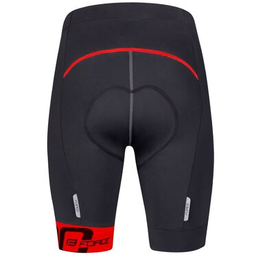 Shorts FORCE B30 with pad (black/red) L