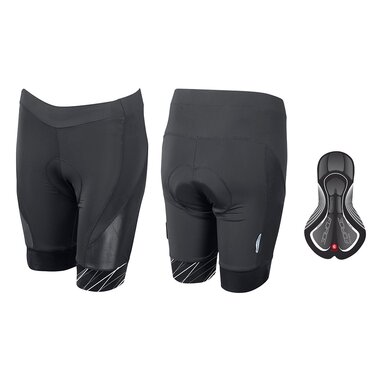 Shorts FORCE Shine to waist with pad (black) XXXL