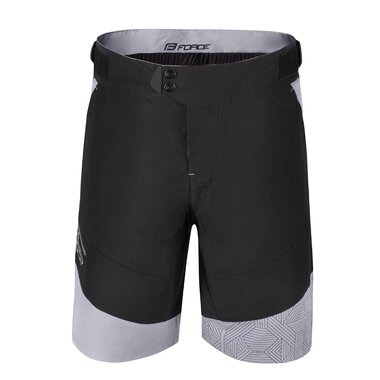 Shorts FORCE STORM with inner shorts (black/grey) L
