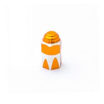 AV (mašininio) ventilio užsukimas - šešiakampis (aliuminis, oranžinis)