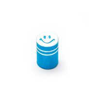 AV (mašininio) ventilio užsukimas - šypsenėlė (aliuminis, mėlynas)
