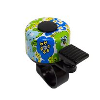 Bicycle bell BONIN 35mm (green with flowers)