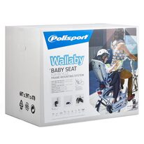 Bicycle child seat Polisport Wallaby frame max 22kg (grey/silver)