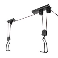 Bicycle hanger FORCE LIFTY, mounted on the ceilling (steel, black)