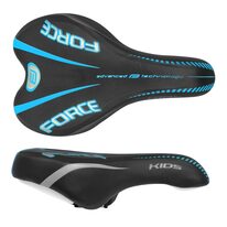 Bicycle saddle Force KIDS 230x160mm (black/blue)