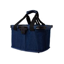 Bike bag on handlebar with quick release connector, out of fabric (blue)