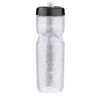 Bottle FORCE Lone Wolf 0.8l (transparent/silver)