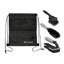 Cleaning brush kit FORCE ECO 3 pcs. (black)