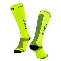 Compression socks FORCE Athletic Pro (fluorescent/black) 36-41 S-M