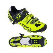 Cycling shoes FORCE MTB Hard (black/fluorescent) size 45