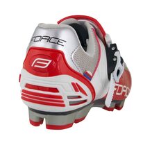 Cycling shoes FORCE MTB Hard (white/red) size 46