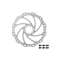 Disc brake rotor FORCE 180 mm, 6 holes (silver)