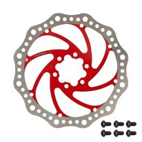 Disc brake rotor FORCE 180mm, 6 holes (red)