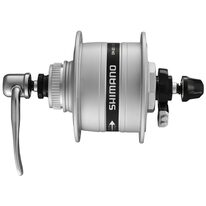 Front hub Shimano DH-3D37 6V/3W, 36H, dosc CL, with quickrelease (silver)