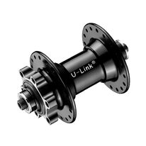 Front hub U-Link GL-B31F-QS 36H, 6 bolts 100 mm (black)