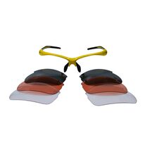Glasses XLC with interchangeable lenses and a case (yellow)