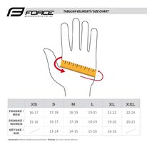 Gloves FORCE GALE softshell (grey) L