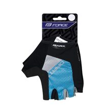 Gloves FORCE Rival (grey/blue) L