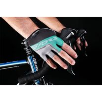 Gloves FORCE Rival, M (black/turquoise)