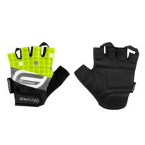Gloves FORCE Square (black/fluorescent) L