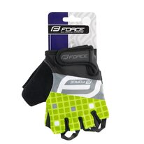 Gloves FORCE Square (black/fluorescent) S