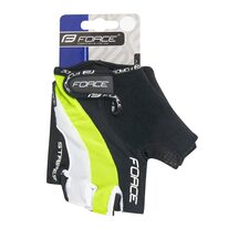 Gloves FORCE Stripes (black/fluorescent) XL