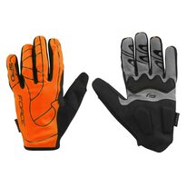 Gloves long FORCE MTB Spid (orange) size XL