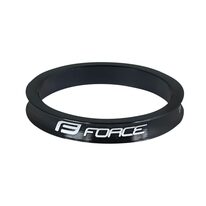 Vairo kolonėlės žiedas FORCE Logo 1 1/8", 5 mm, AHEAD (aliuminis, juodas)