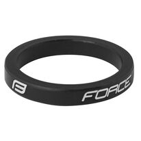 Vairo kolonėlės žiedas FORCE Logo 1 1/8", 5 mm (aliuminis, juodas)