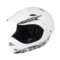 Helmet FORCE Downhill Junior 54-58cm S-M (white)