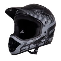 Helmet FORCE TIGER , L-XL, 59-61cm (black/grey)