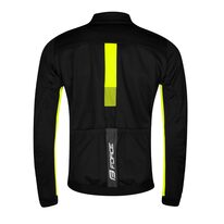 Jacket FORCE FROST softshell (black-fluo) L