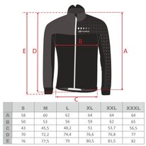 Jacket FORCE X110 winter (black/fluorescent) XL