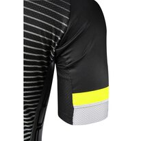 Marškinėliai FORCE Drive (juoda/balta/fluorescencinė) M