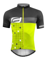 Jersey FORCE SQUARE short sleeves (fluorescent/grey) size M
