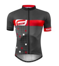 Jersey FORCE SQUARE short sleeves (grey/red) size L