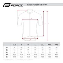 Marškinėliai FORCE View (juoda / mėlyna / balta) dydis XL
