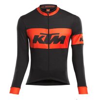 Marškinėliai KTM Race ilgom rankovėm, (juodi/oranžiniai) dydis XL