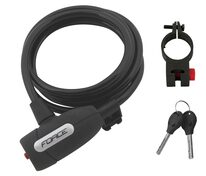 Lock FORCE Lux with holder 180cm/8mm (black)