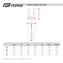 Pants with bibs FORCE F58 with inner padding (black/fluo) XS